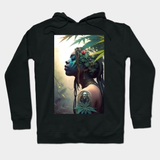 Abstract Rastafari Princess Hoodie